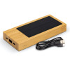 Bamboo Solar Power Banks Cable